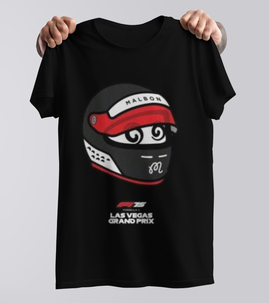 Malbon Golf F1 Las Vegas Grand Prix Bermuda Buckets Racing Helmet T-Shirt