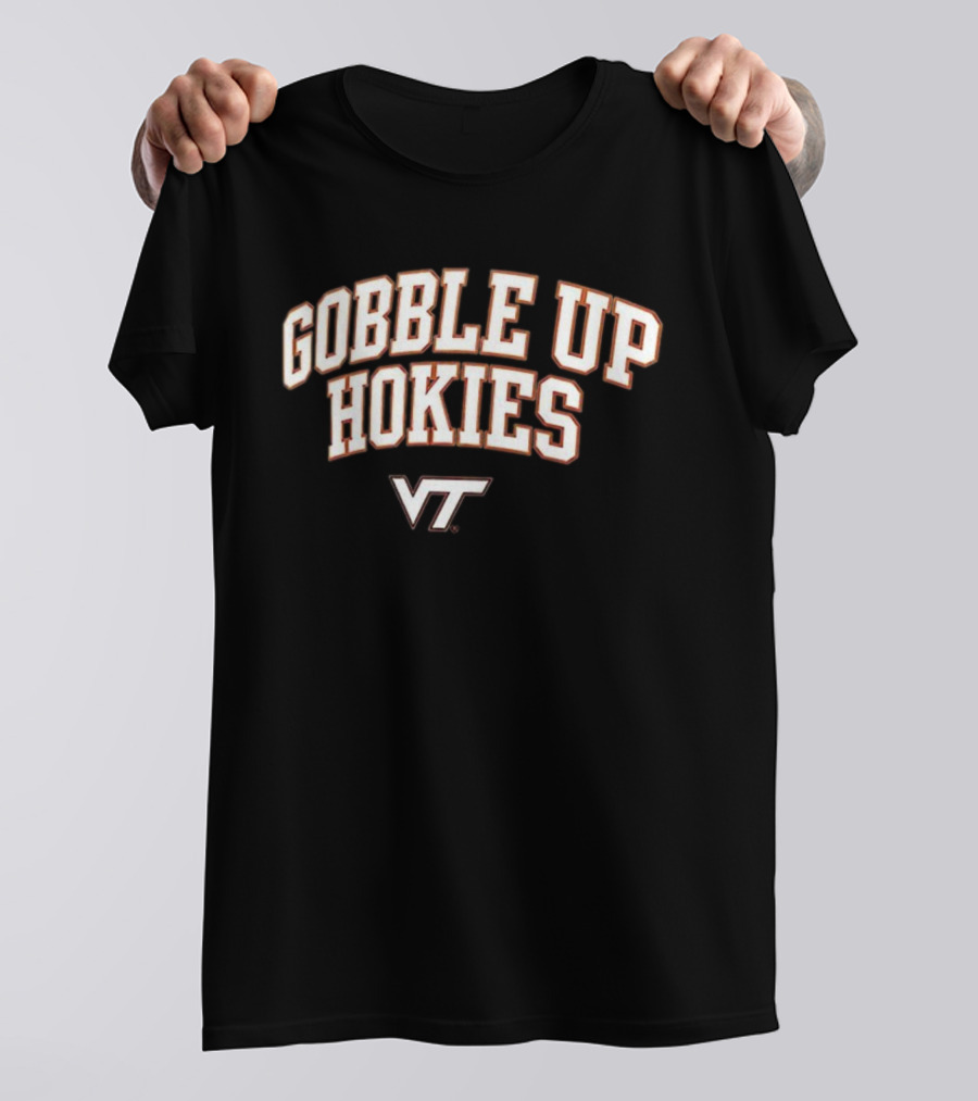 Gobble Up Hokies VT Virginia Tech Hokies Maroon T-Shirt