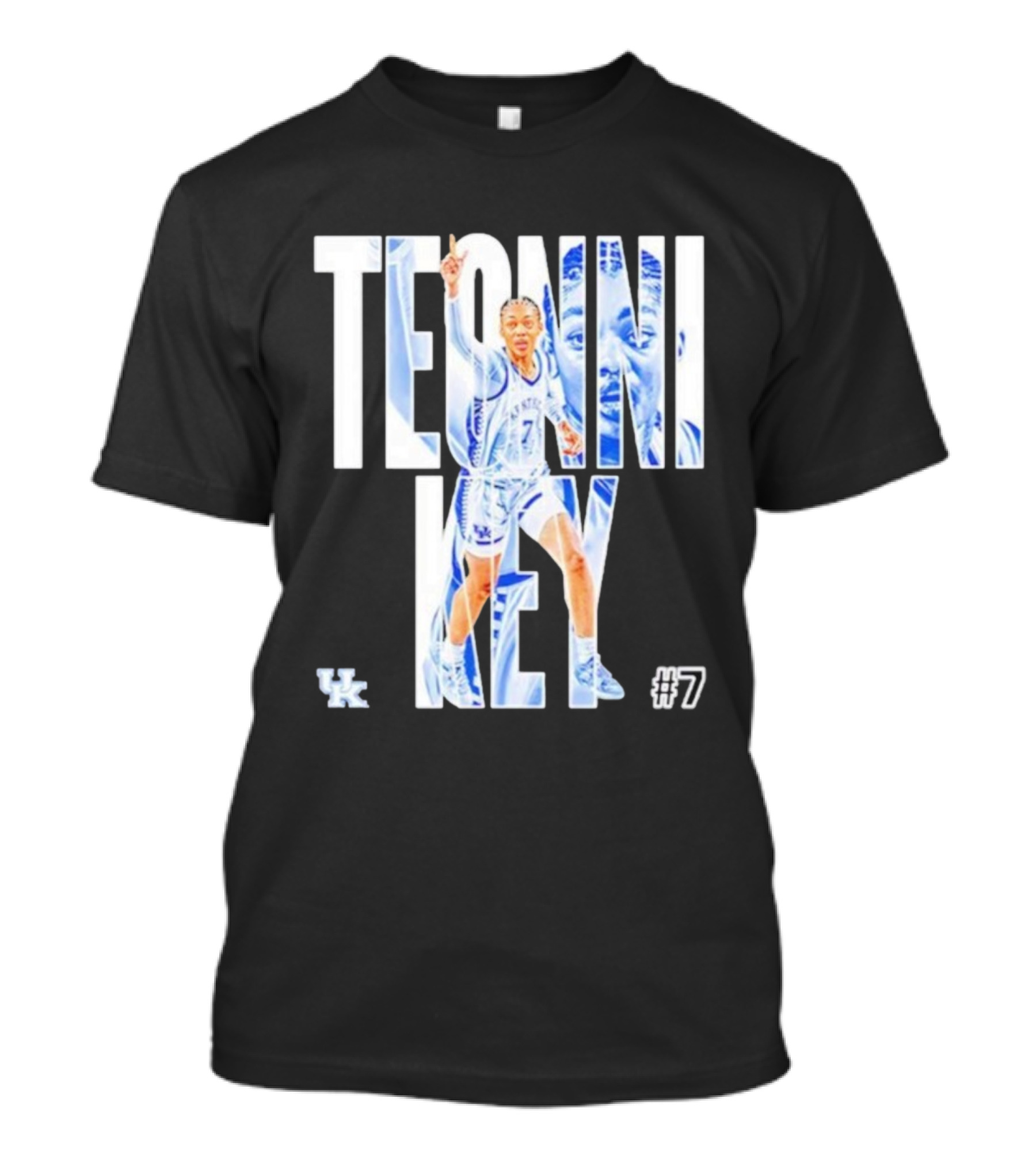 Teonni Key Kentucky Wildcats #7 Women’s Basketball NCAA UK Logo T-Shirt