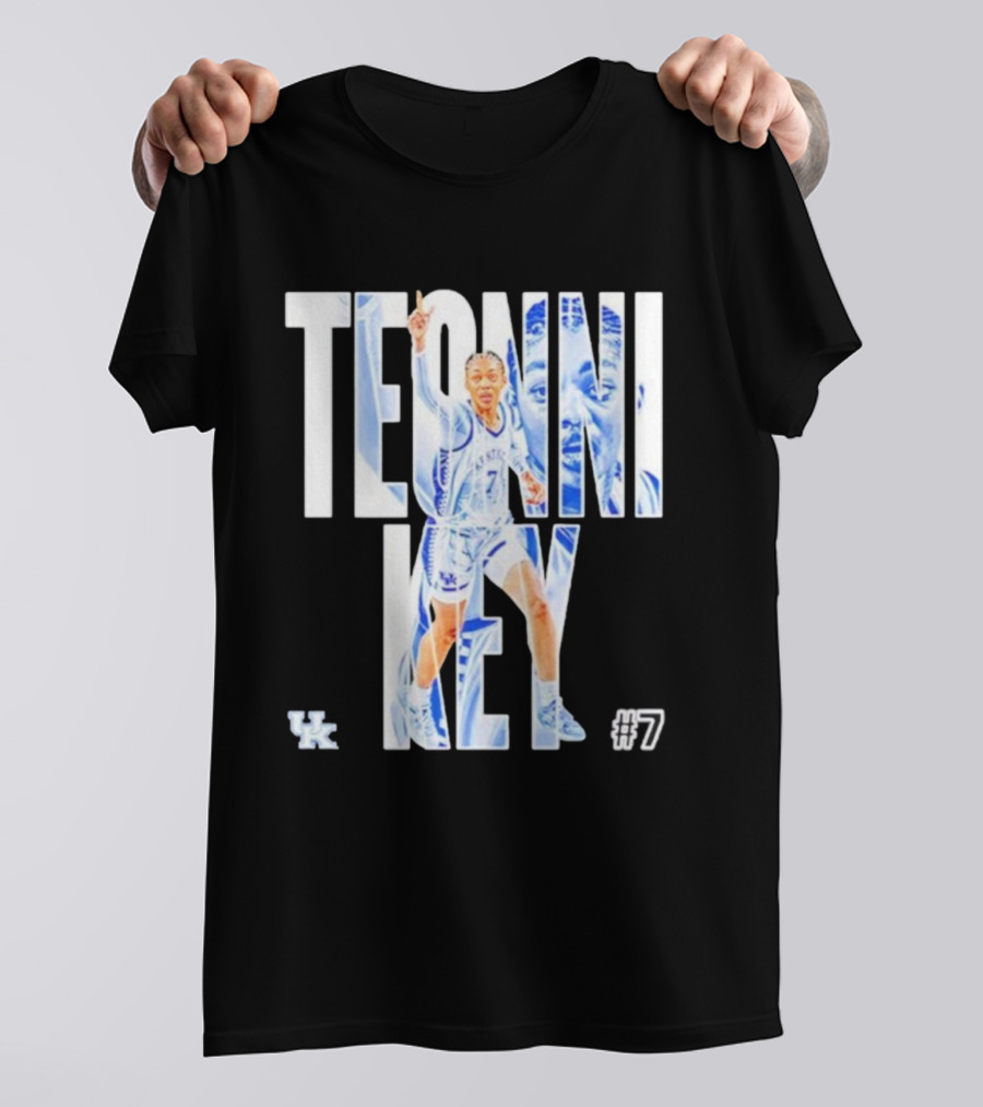 Teonni Key Kentucky Wildcats #7 Women’s Basketball NCAA UK Logo T-Shirt