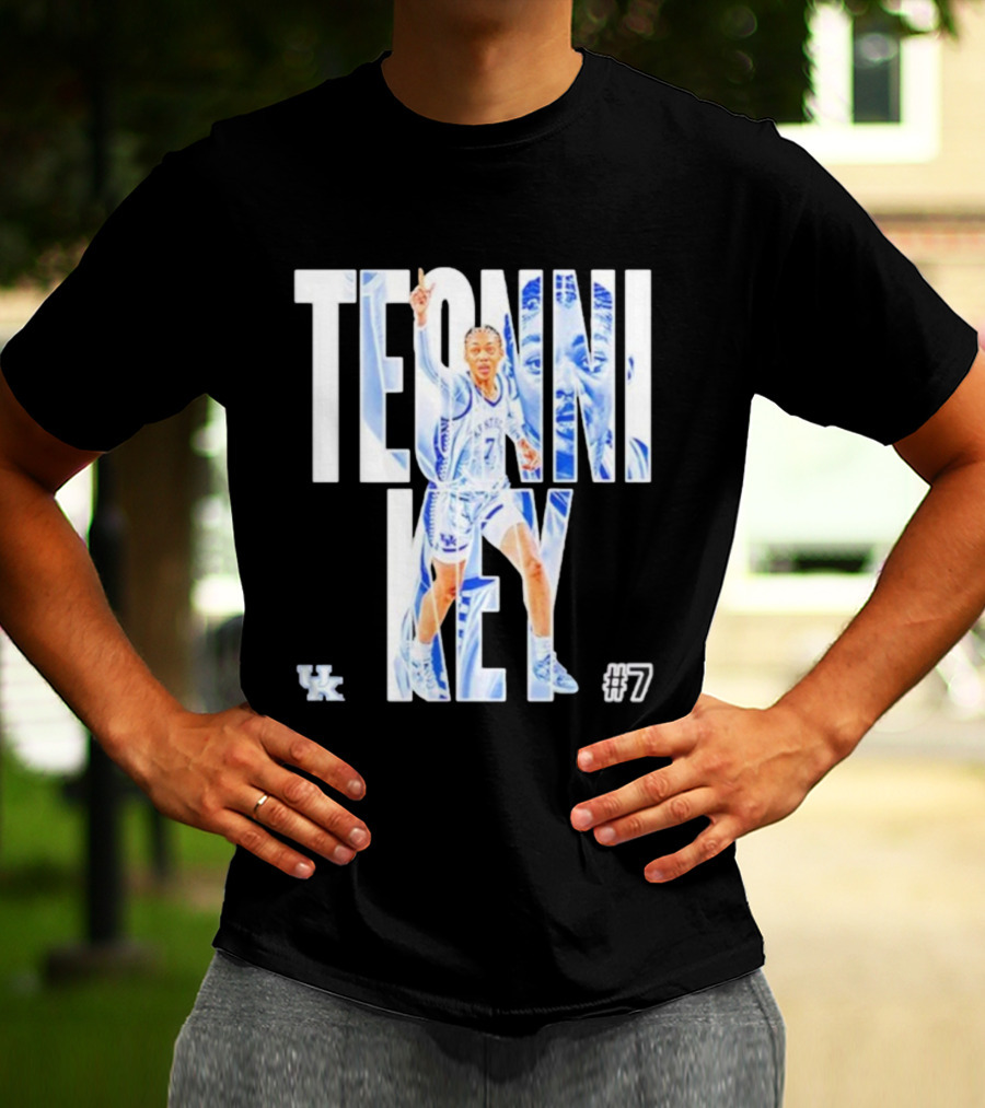 Teonni Key Kentucky Wildcats #7 Women’s Basketball NCAA UK Logo T-Shirt
