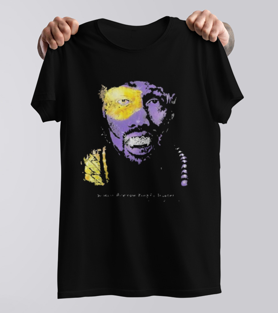 Bobby Digital Vs RZA Wu-Tang Clan Portrait Yellow Purple T-Shirt
