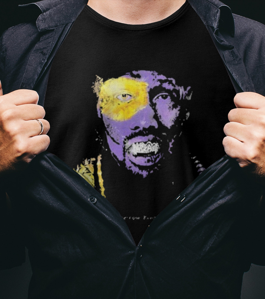 Bobby Digital Vs RZA Wu-Tang Clan Portrait Yellow Purple T-Shirt