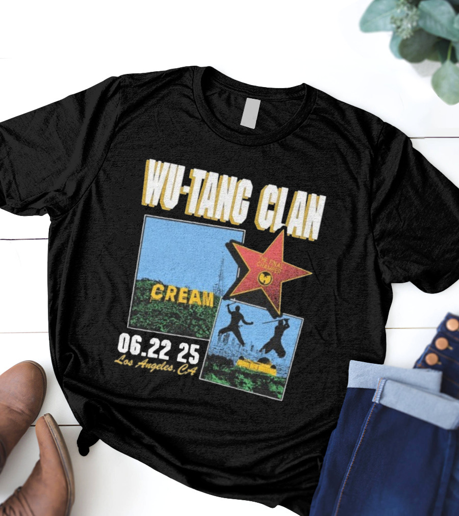 WU-TANG CLAN CREAM THE FINAL CHAMBER TOUR 06.22 25 LOS ANGELES CA T-Shirt