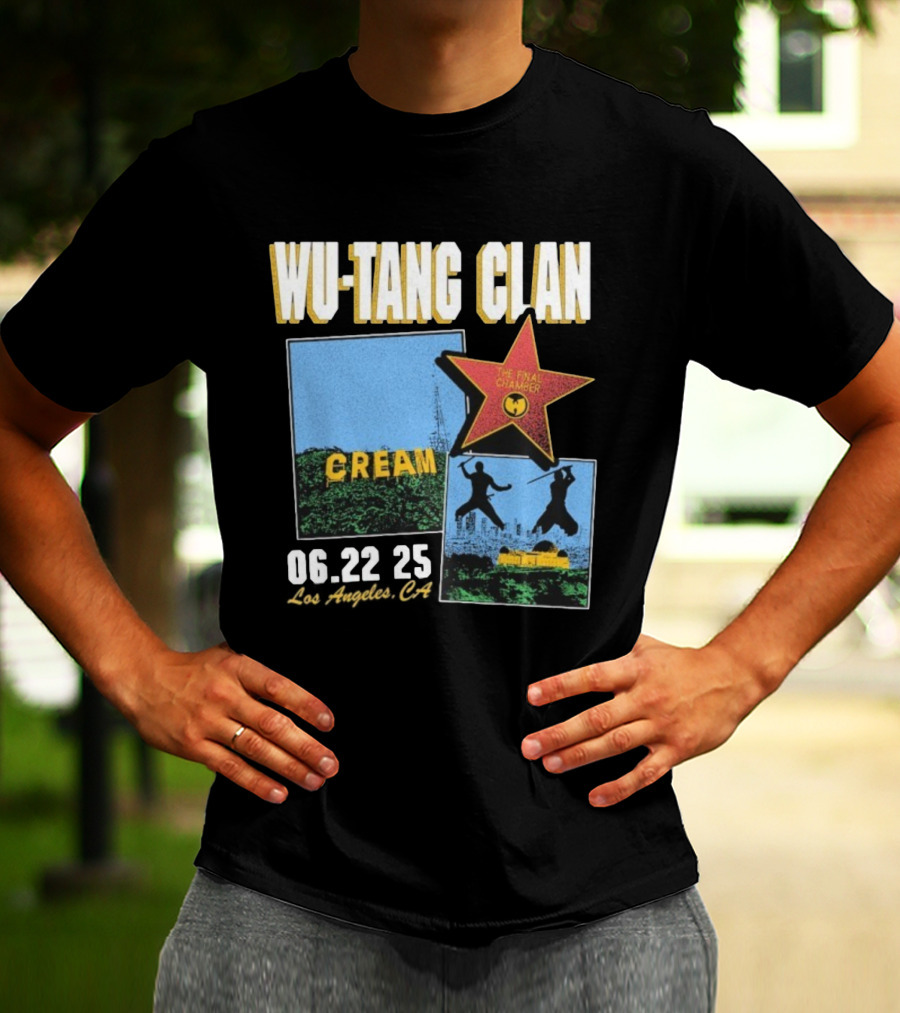 WU-TANG CLAN CREAM THE FINAL CHAMBER TOUR 06.22 25 LOS ANGELES CA T-Shirt
