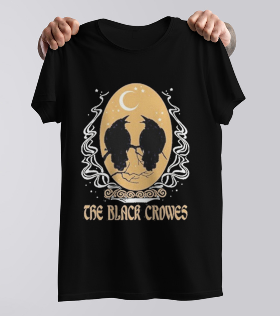 The Black Crowes Oval Moonlit Ravens T-Shirt