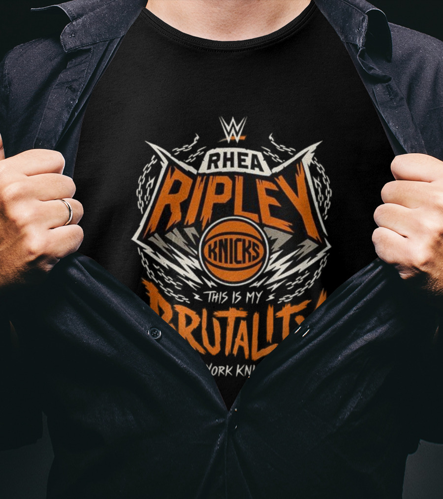 Rhea Ripley WWE Knicks This Is My Brutality New York Knicks T-Shirt