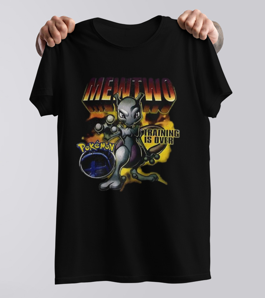 Pokémon Mewtwo Training Is Over Iconic Battle Style T-Shirt