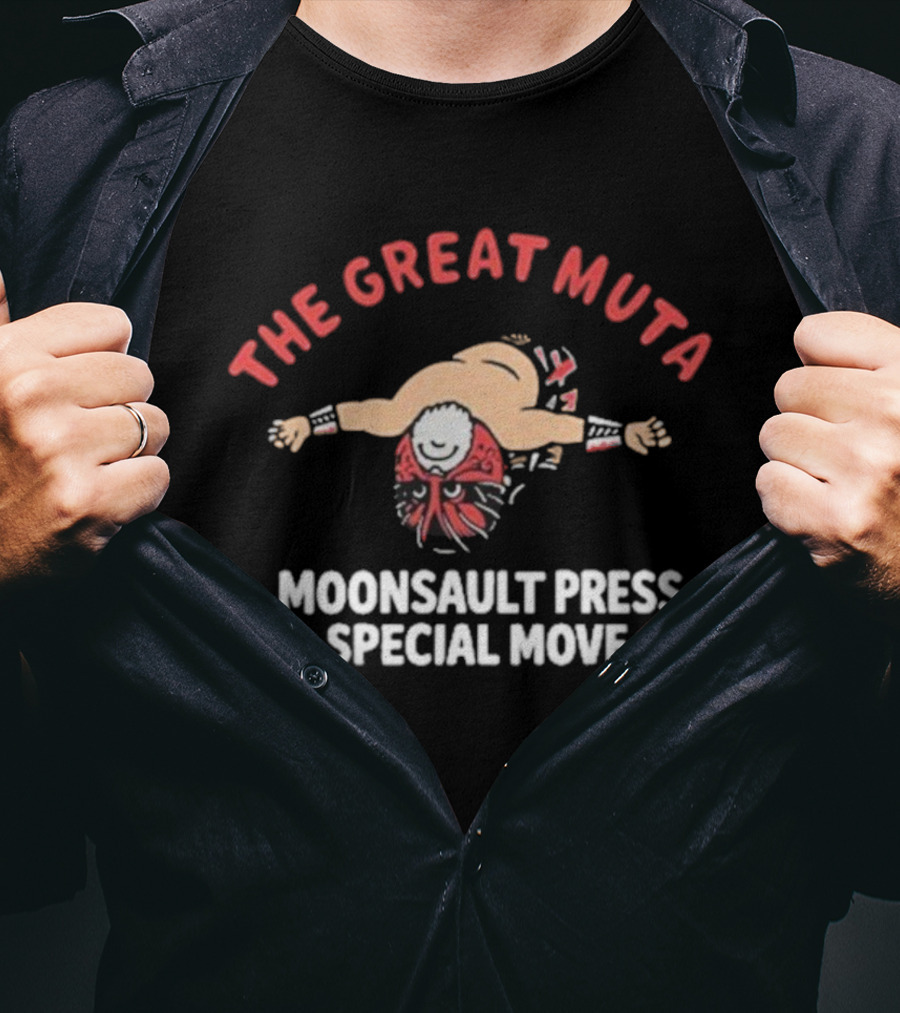 The Great Muta Moonsault Press Special Move Iconic Wrestling Maneuver T-Shirt