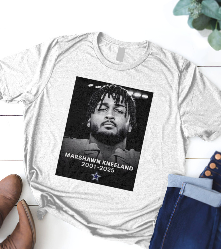 Marshawn Kneeland 2001-2025 Star Symbol Tribute T-Shirt