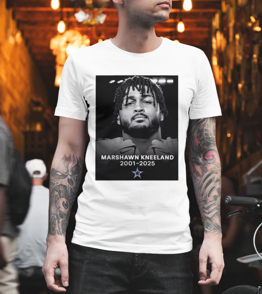 Marshawn Kneeland 2001-2025 Star Symbol Tribute T-Shirt