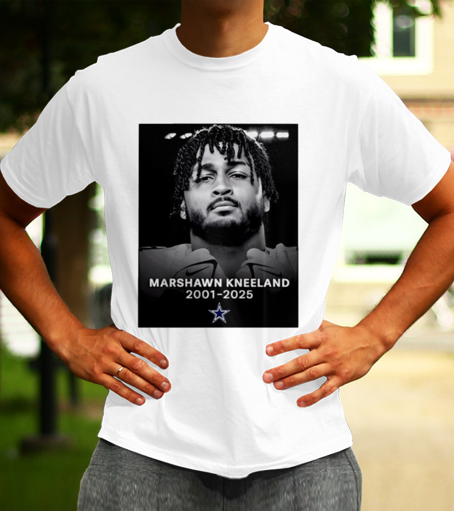 Marshawn Kneeland 2001-2025 Star Symbol Tribute T-Shirt