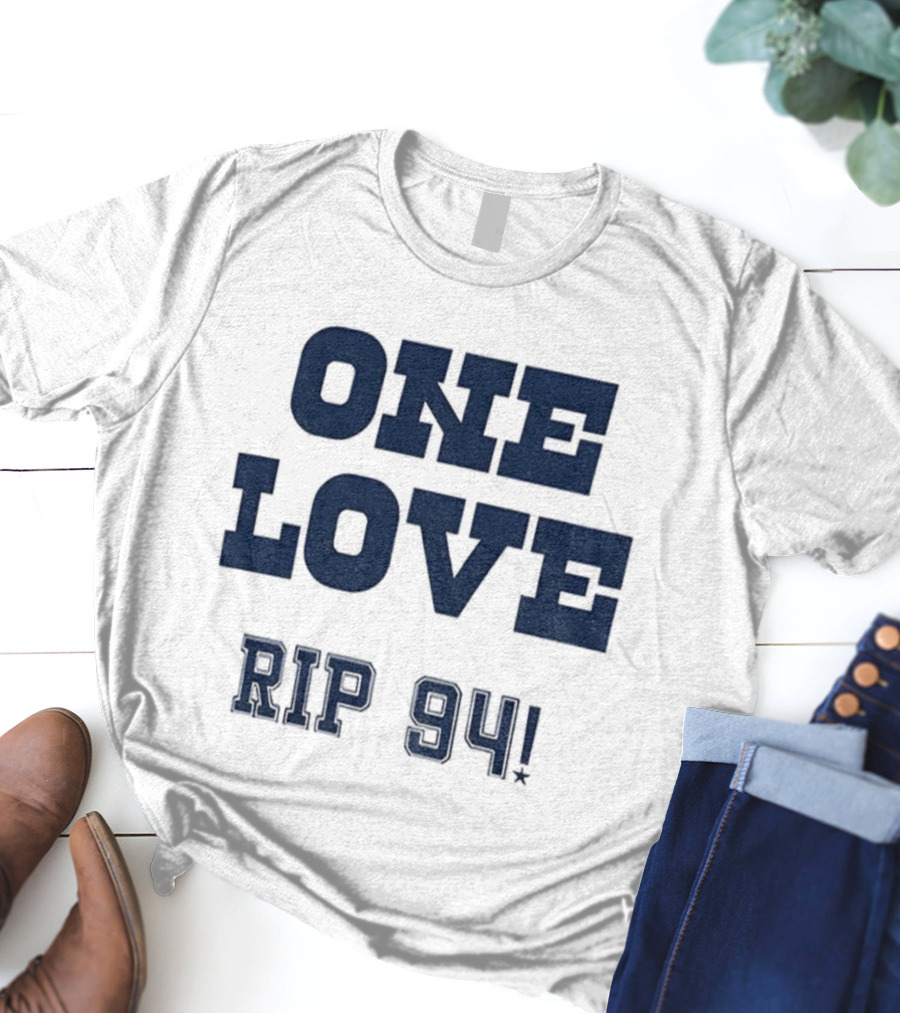 One Love RIP 94 Marshawn Kneeland Dallas Cowboys NFL Football 2025 T-Shirt