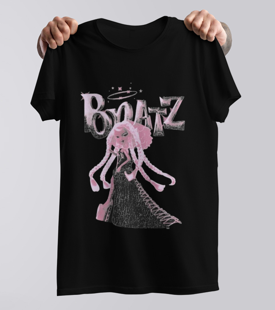 Bratz Character Anniversary Fashion Graphic With Halo And Stars T-Shirt