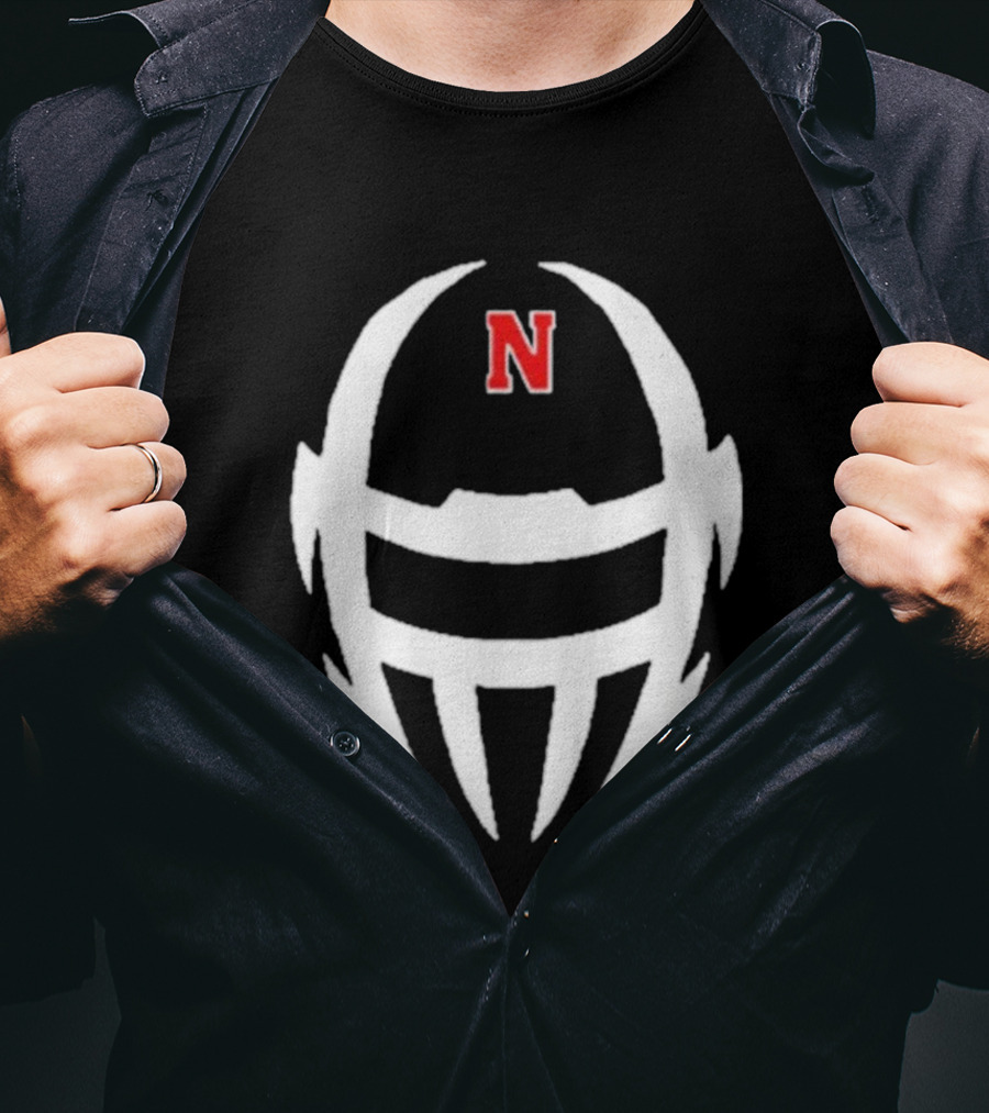Coach Matt Rhule Nebraska Cornhuskers N Helmet T-Shirt