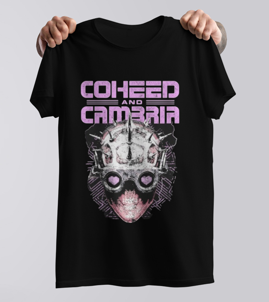 Coheed And Cambria Spiked Mask Heart Eyes T-Shirt