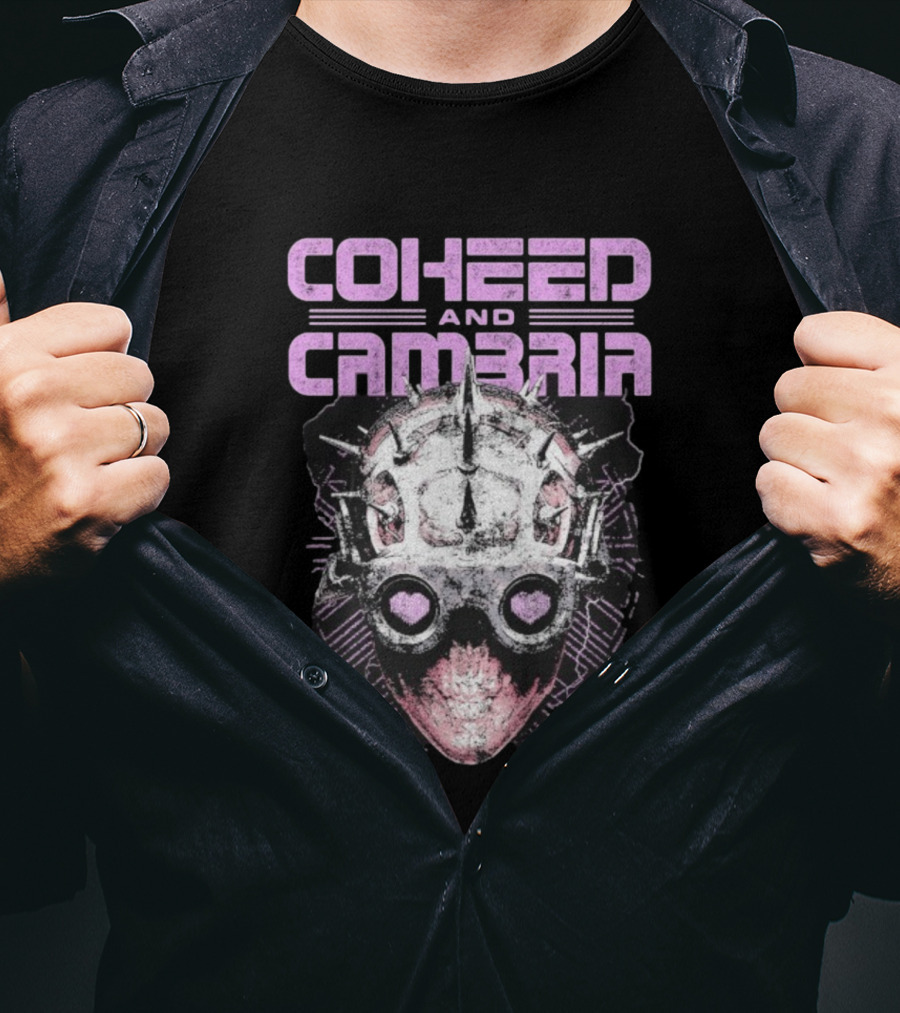 Coheed And Cambria Spiked Mask Heart Eyes T-Shirt