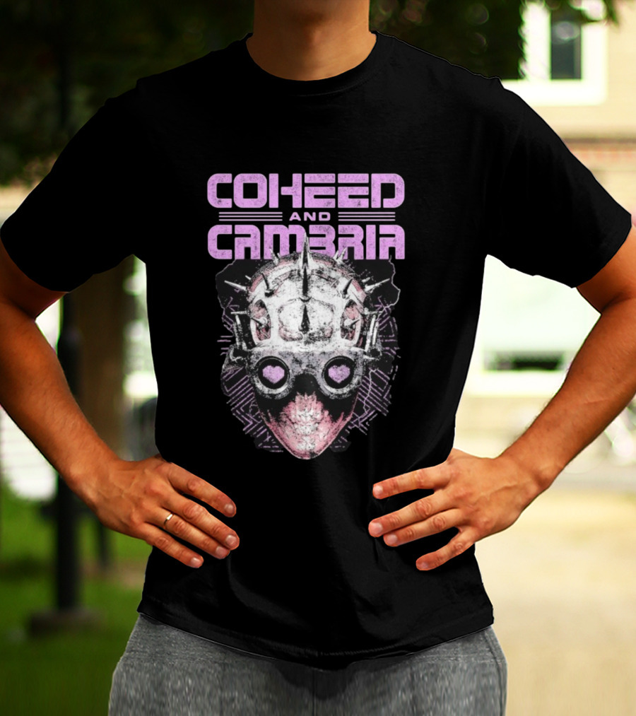 Coheed And Cambria Spiked Mask Heart Eyes T-Shirt