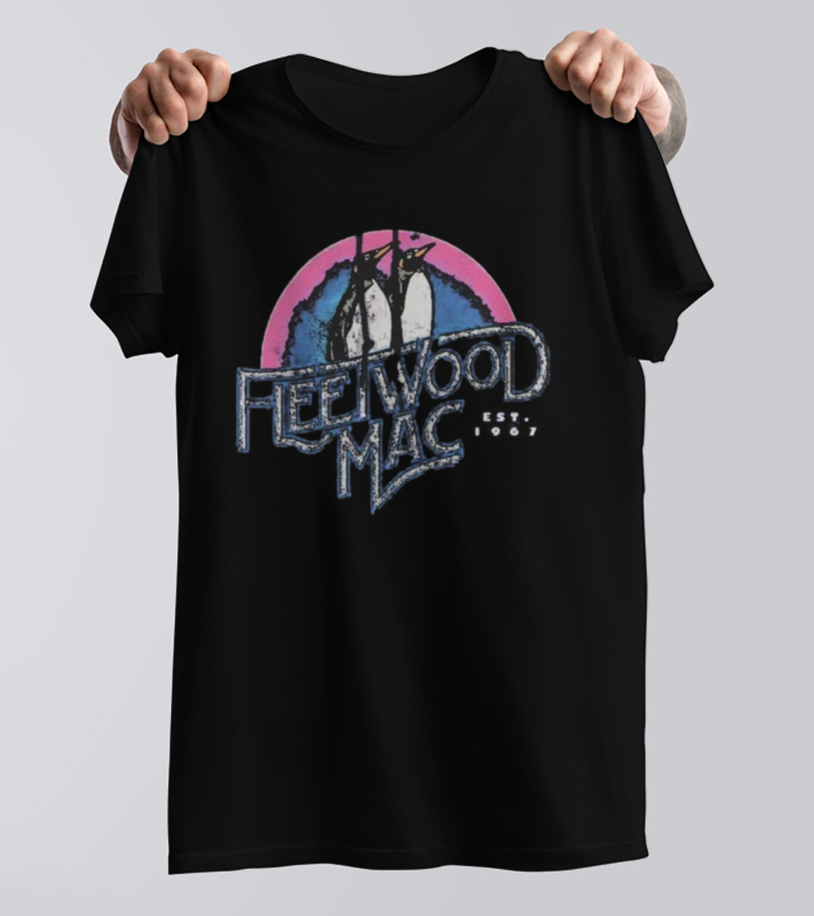 Fleetwood Mac Est. 1967 Penguins Retro Vintage Style T-Shirt