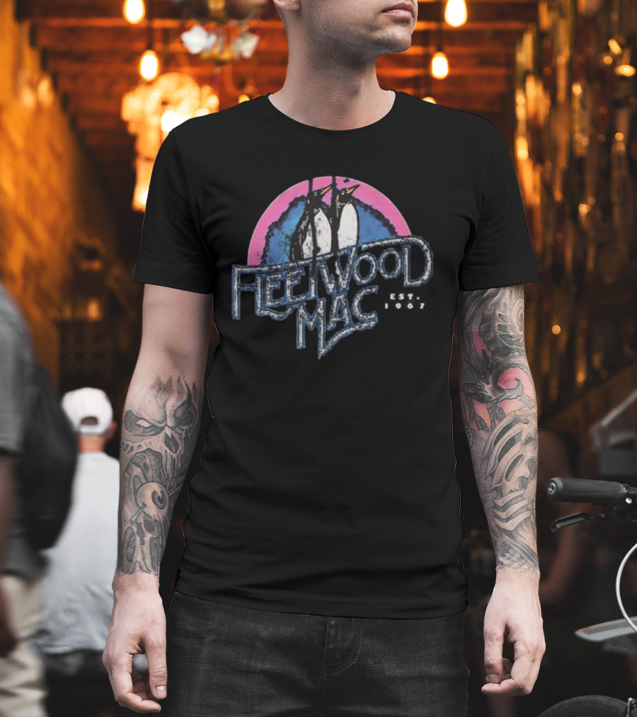 Fleetwood Mac Est. 1967 Penguins Retro Vintage Style T-Shirt