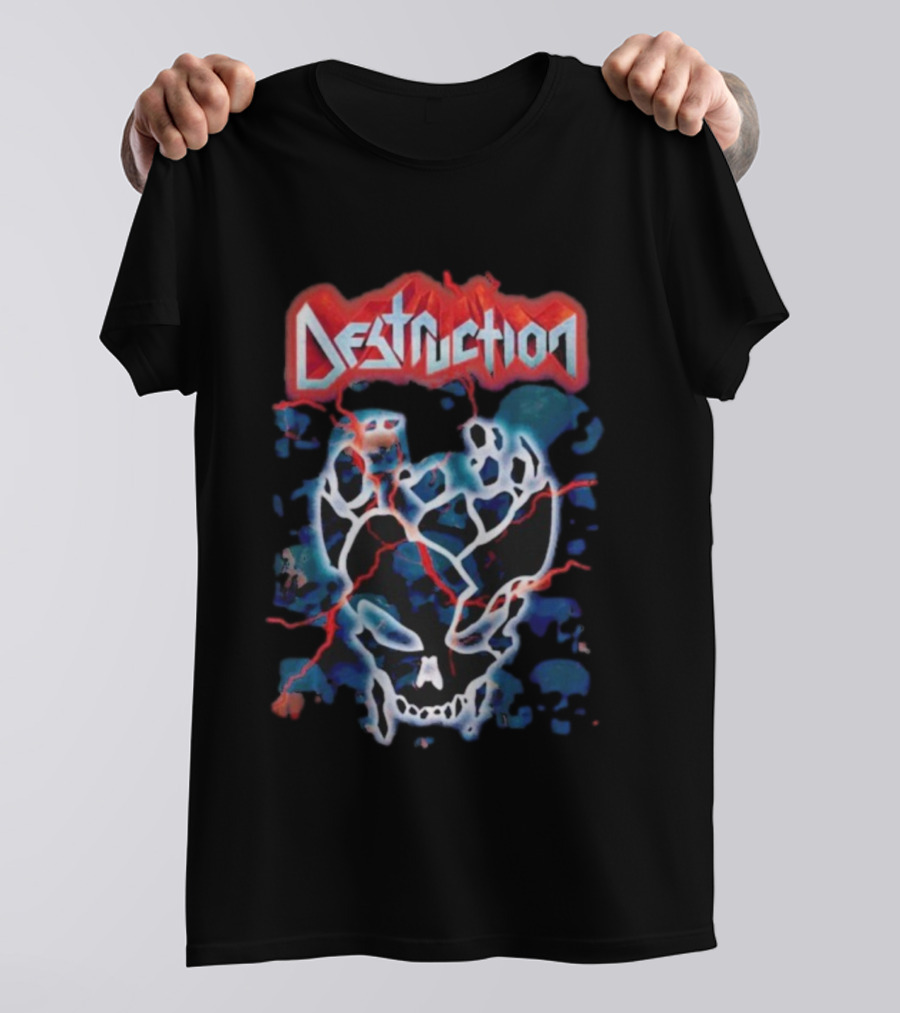 Destruction Band 40 Years Anniversary Skull Artwork T-Shirt