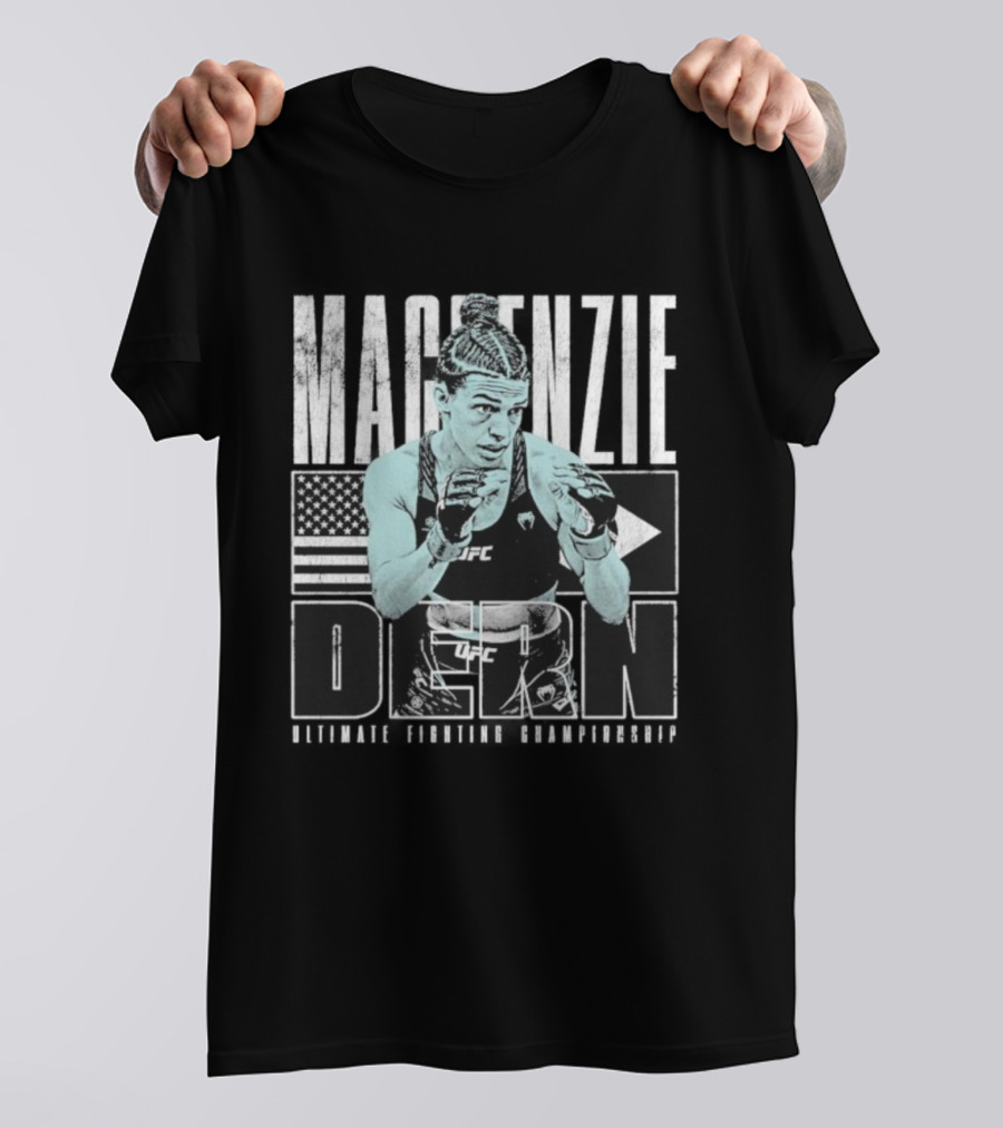 Mackenzie Dern UFC Fighter American Flag MMA Champion T-Shirt