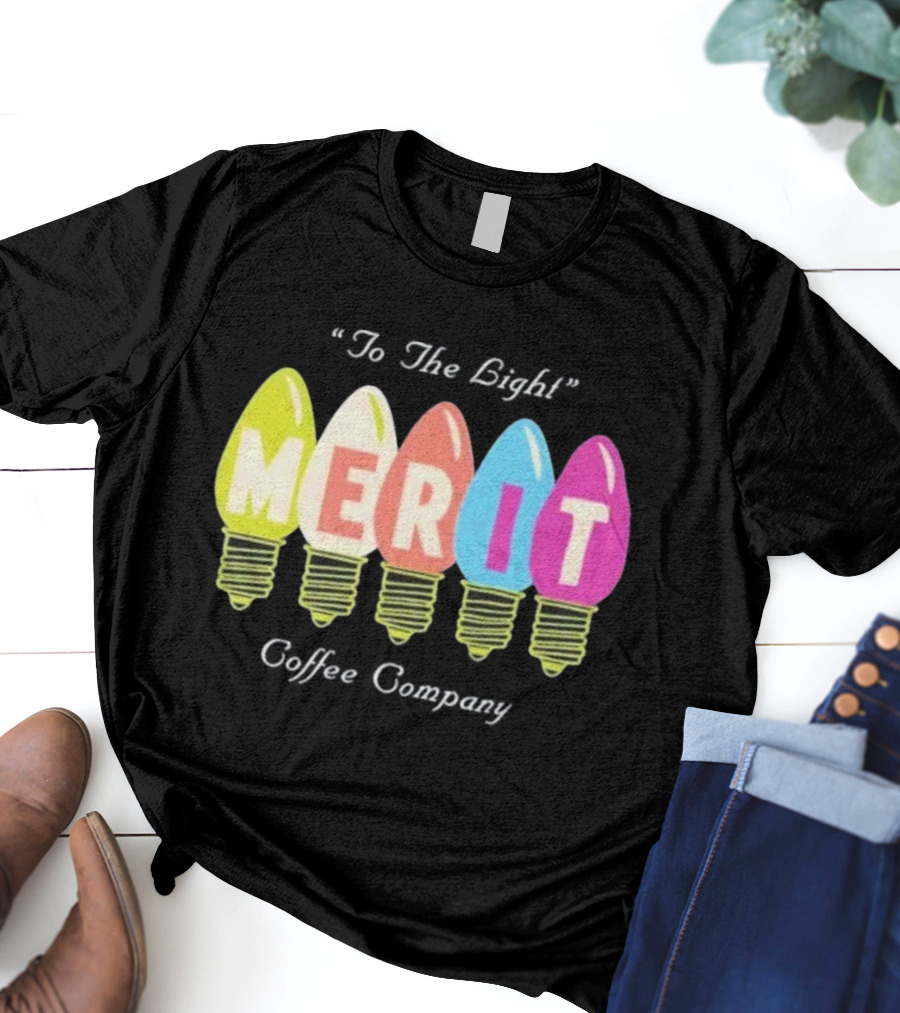 Merit Coffee Company Lightbulb Colors Be The Light T-Shirt