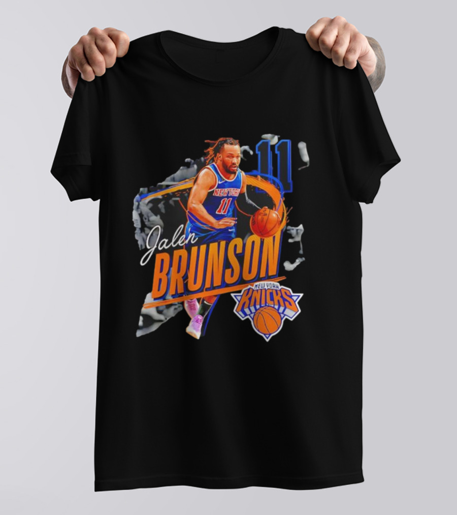 Jalen Brunson New York Knicks 11 Basketball Player T-Shirt
