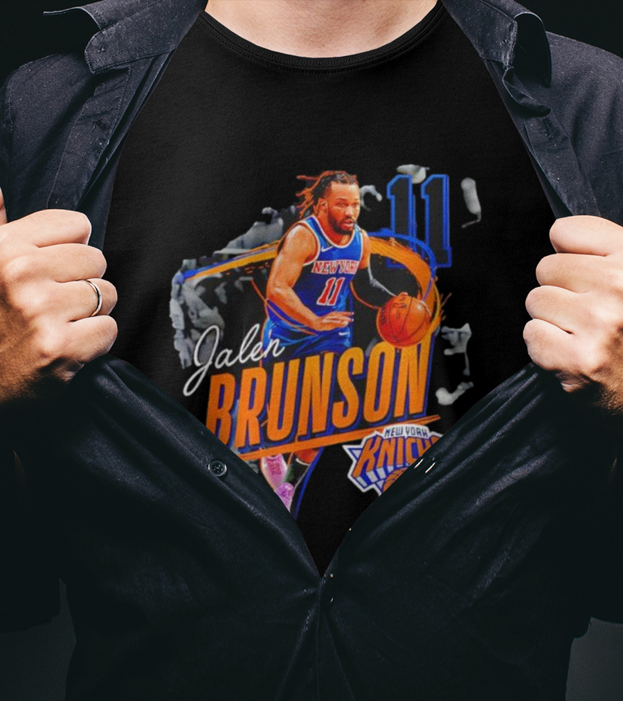 Jalen Brunson New York Knicks 11 Basketball Player T-Shirt