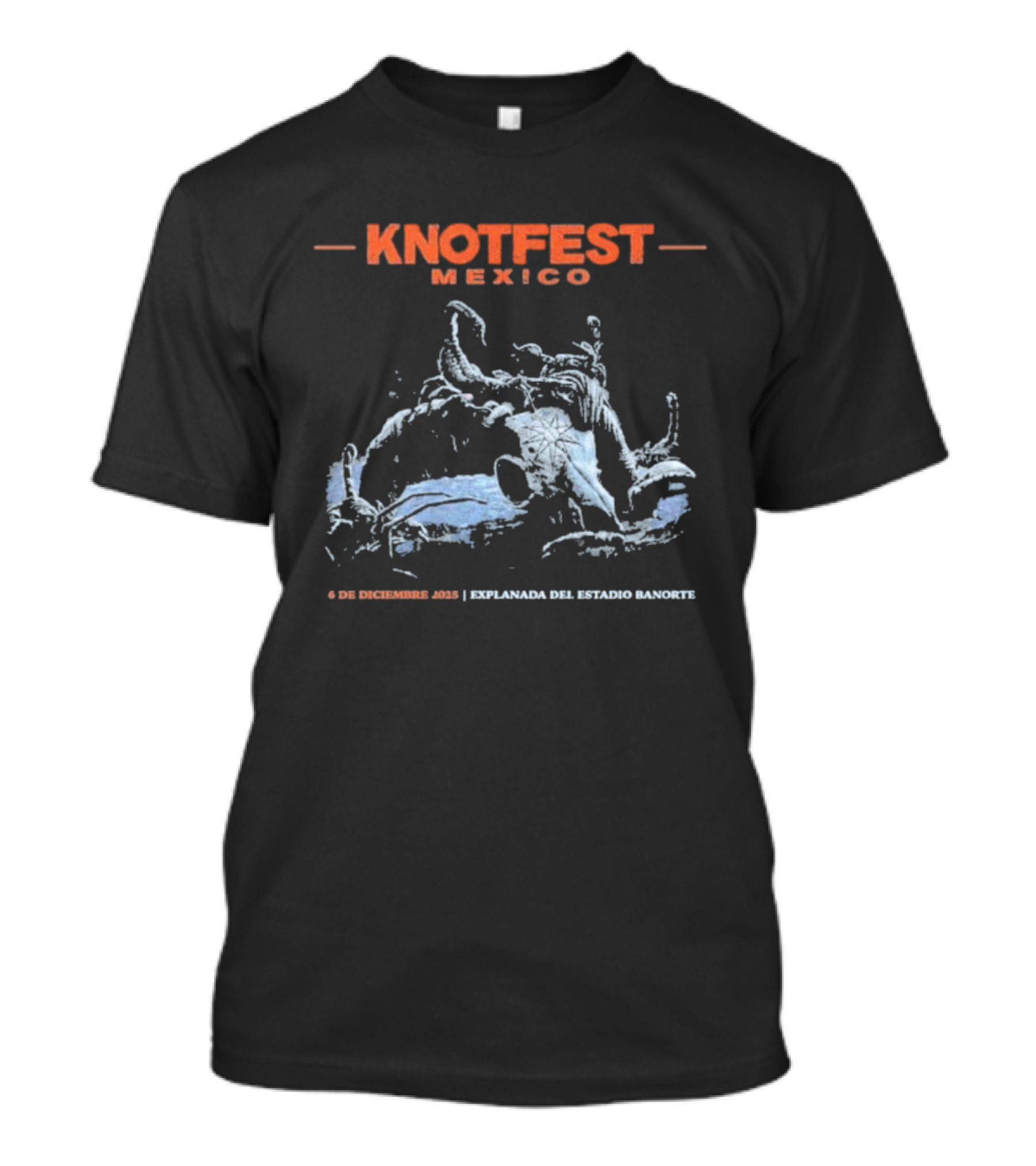 Knotfest Mexico 2025 Scorpion Skull December 6 Estadio Banorte Event T-Shirt