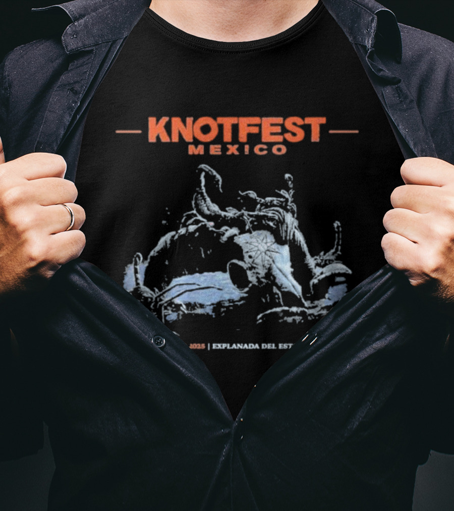 Knotfest Mexico 2025 Scorpion Skull December 6 Estadio Banorte Event T-Shirt