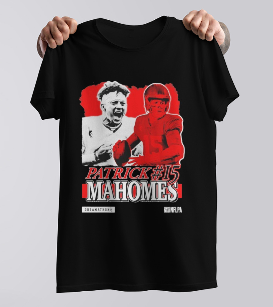 Patrick Mahomes #15 Dreamathon Red Football Legend T-Shirt