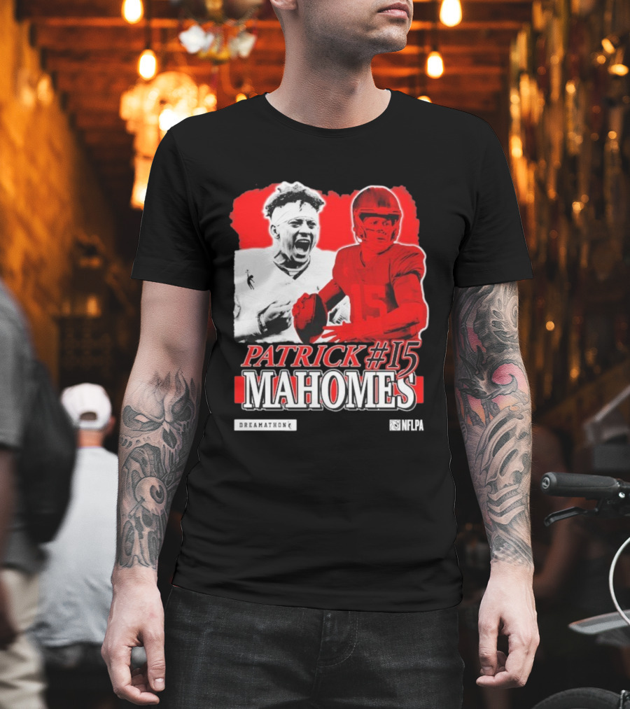 Patrick Mahomes #15 Dreamathon Red Football Legend T-Shirt