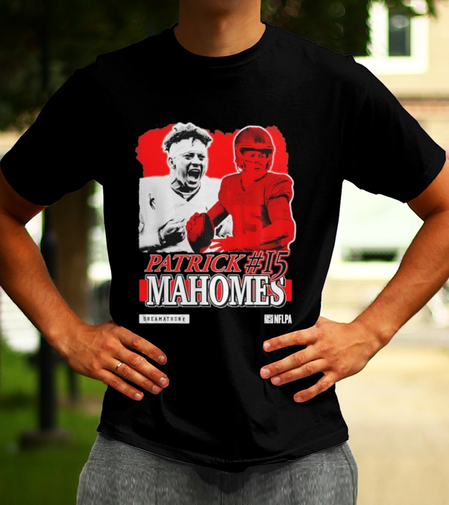 Patrick Mahomes #15 Dreamathon Red Football Legend T-Shirt