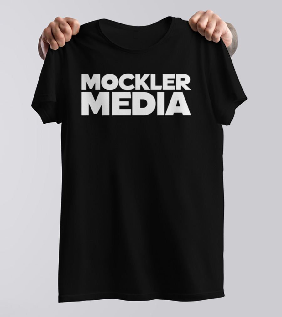 Mockler Media Brand Identity Vertical Text T-Shirt
