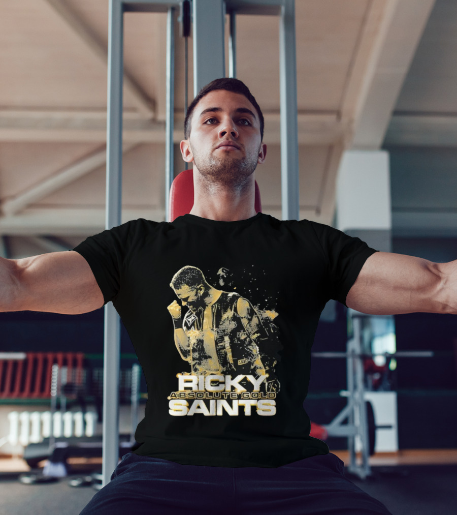 Ricky Saints Absolute Gold Fist Pump Victory T-Shirt