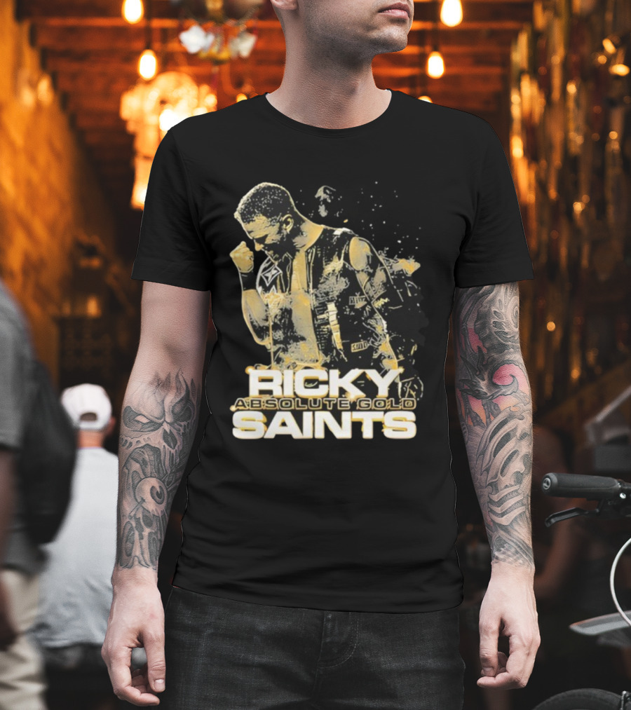 Ricky Saints Absolute Gold Fist Pump Victory T-Shirt