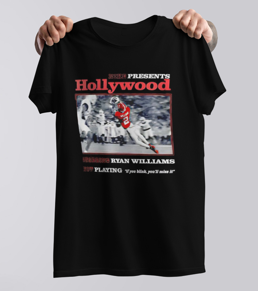 Ryan Williams Alabama Crimson Tide Hollywood Catch T-Shirt