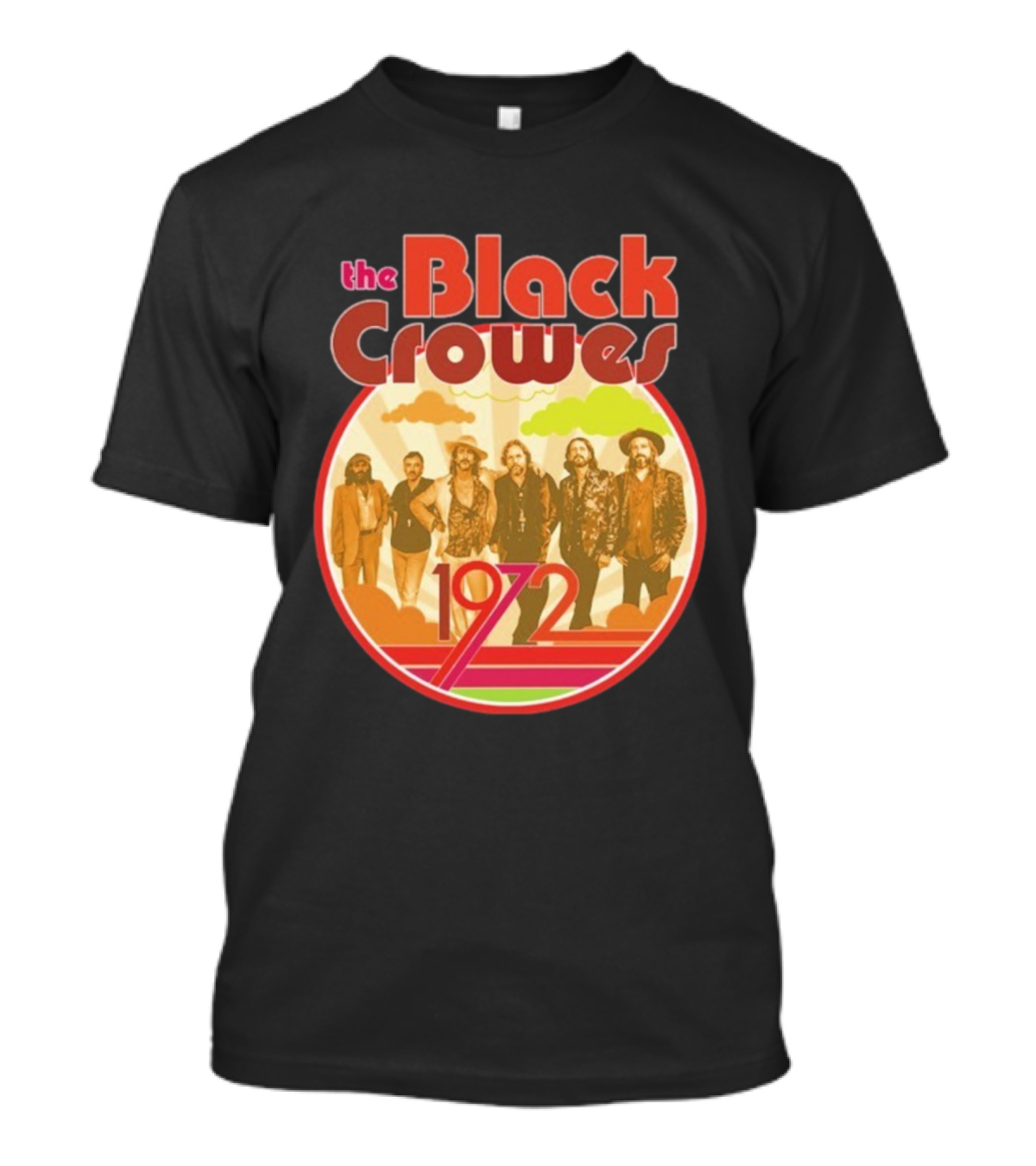 The Black Crowes Retro 1972 Band Photo T-Shirt