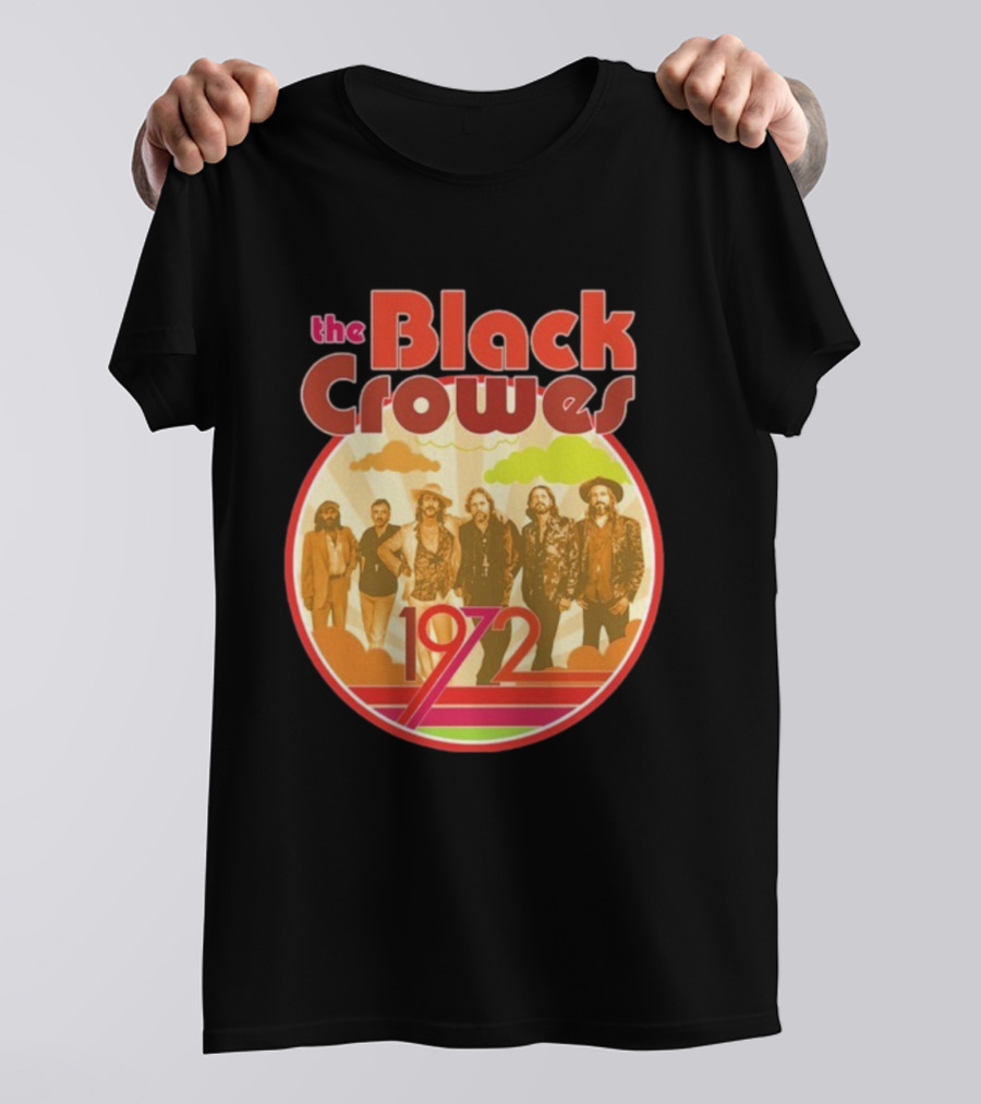 The Black Crowes Retro 1972 Band Photo T-Shirt