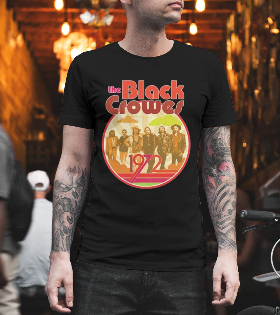The Black Crowes Retro 1972 Band Photo T-Shirt