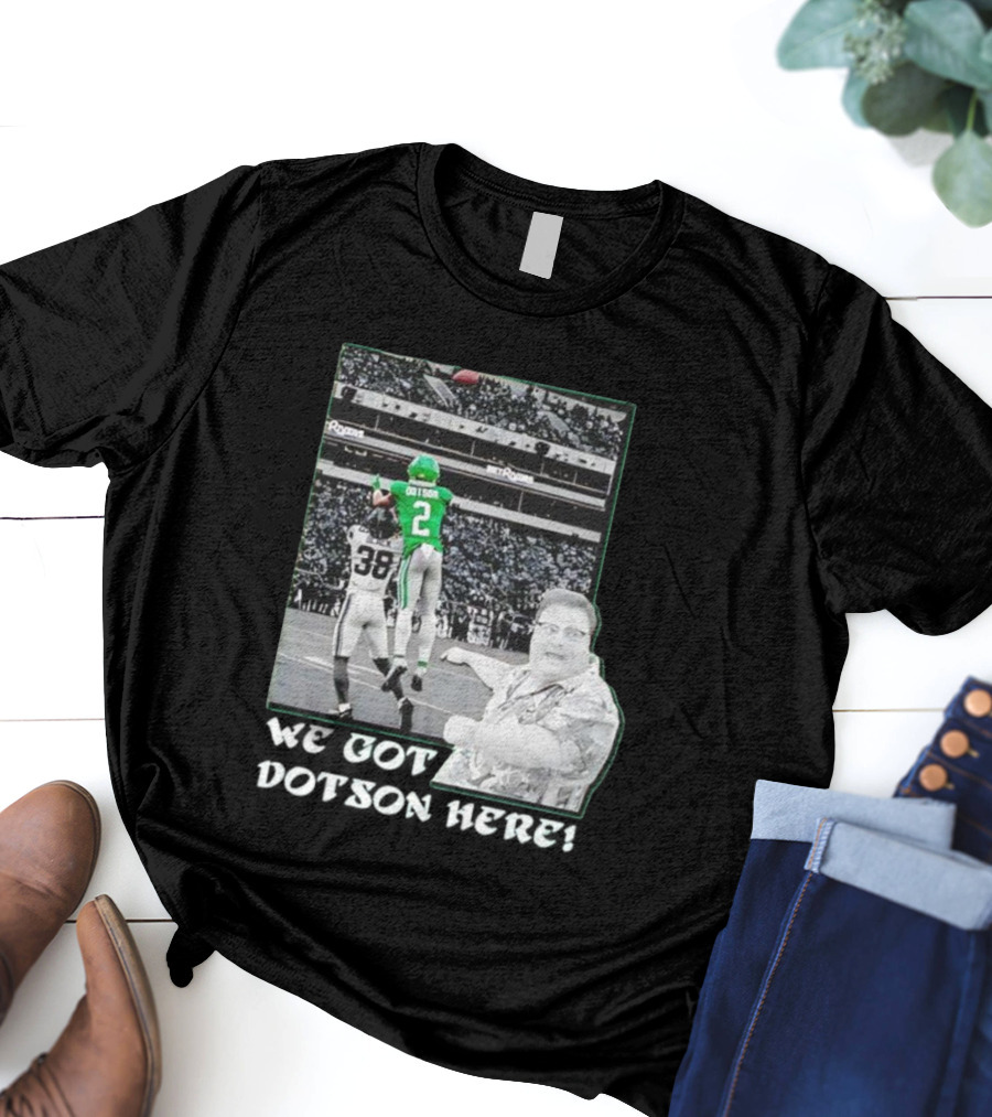 Eagles Champions 2025 Dotson Action Highlight T-Shirt