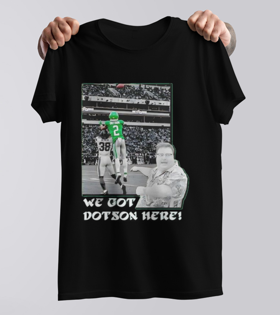Eagles Champions 2025 Dotson Action Highlight T-Shirt