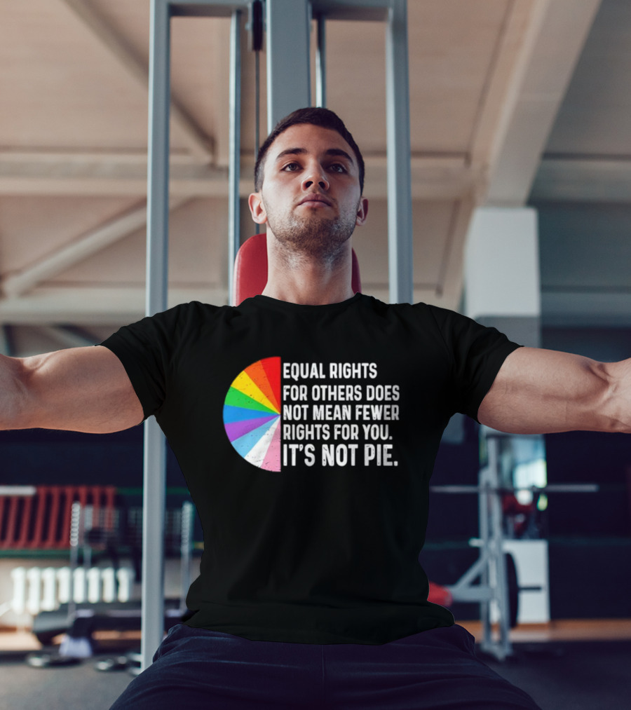 Equal Rights For Others Does Not Mean Fewer Rights For You It's Not Pie LGBTQ Pride Rainbow T-Shirt