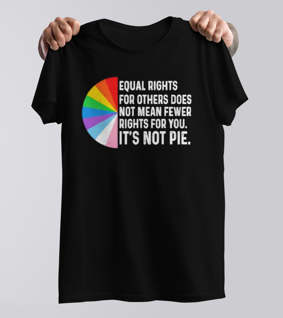 Equal Rights For Others Does Not Mean Fewer Rights For You It's Not Pie LGBTQ Pride Rainbow T-Shirt