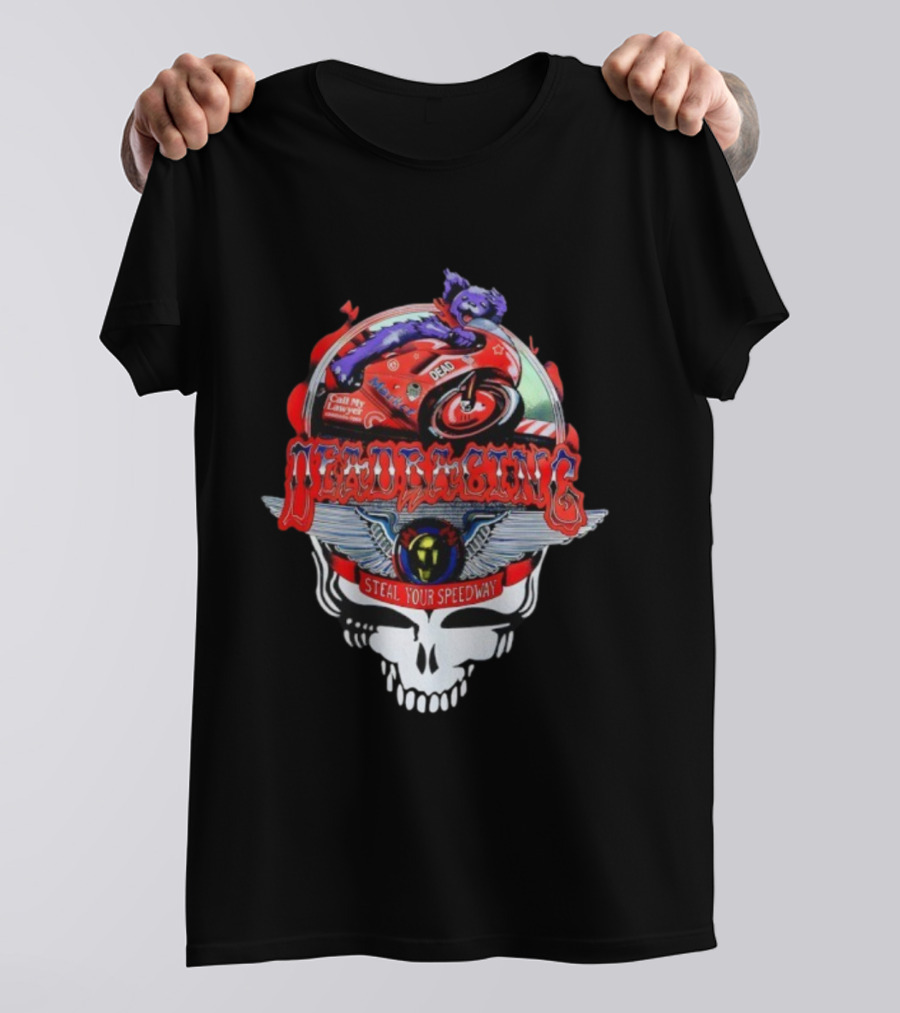 Dead Racing Steal Your Speedway Moto Bear Grateful Dead T-Shirt