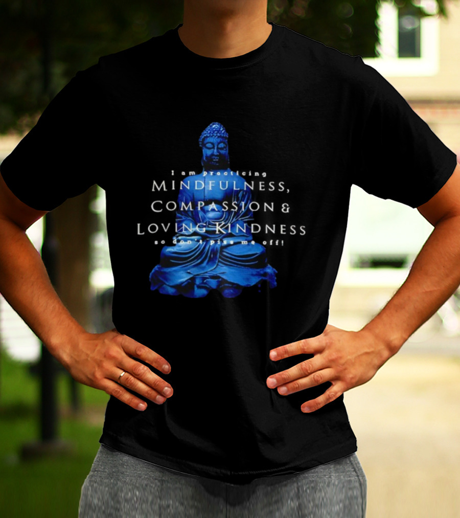 Mindfulness Compassion Loving Kindness Buddha Meditation T-Shirt