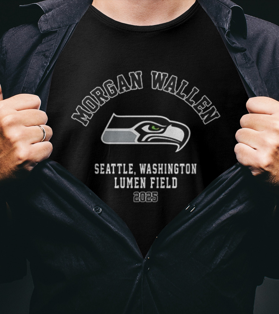 Morgan Wallen Seattle Washington Lumen Field 2023 Seahawks T-Shirt