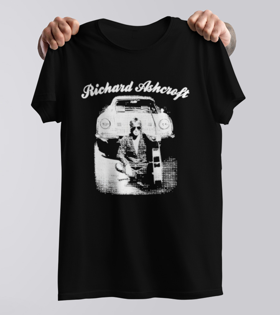 Richard Ashcroft Vintage Style Retro Car Iconic Look T-Shirt