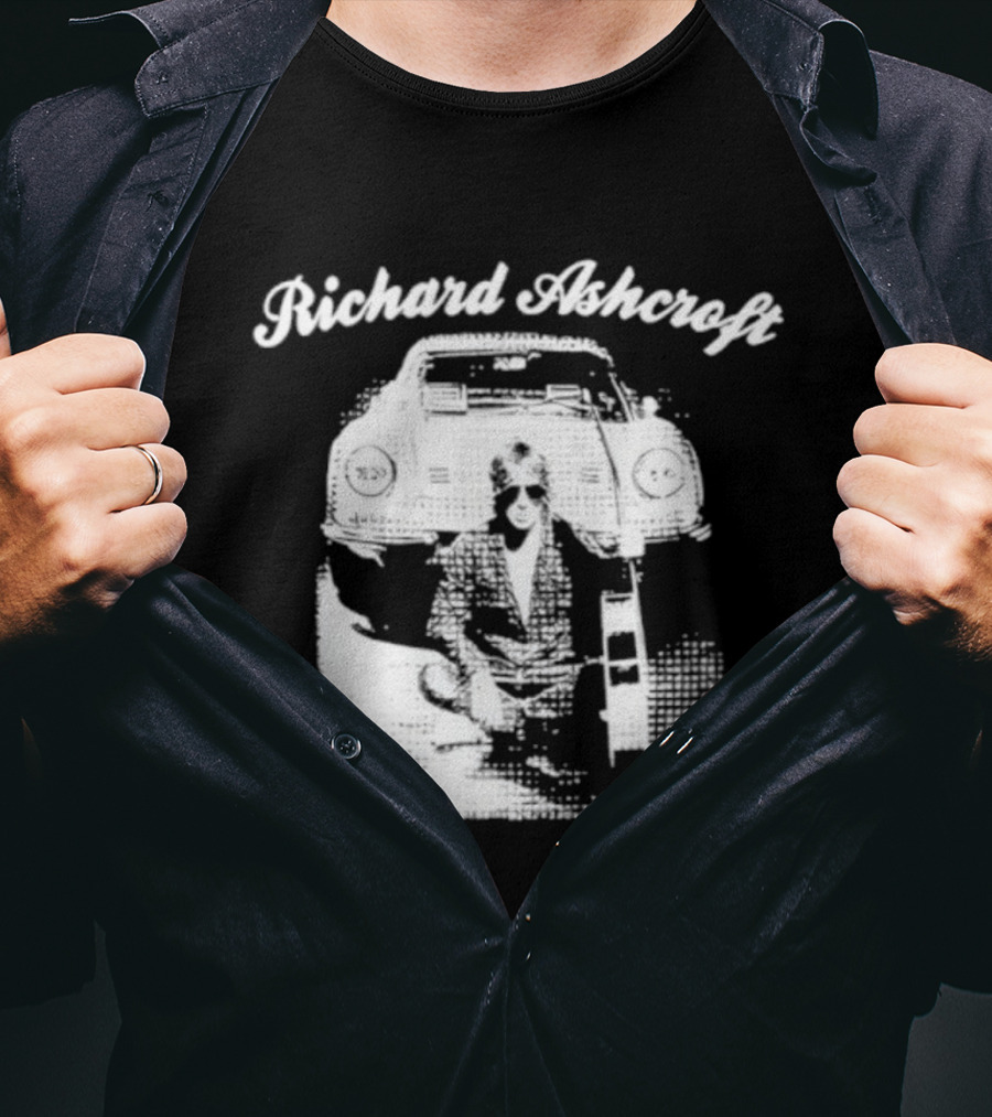 Richard Ashcroft Vintage Style Retro Car Iconic Look T-Shirt